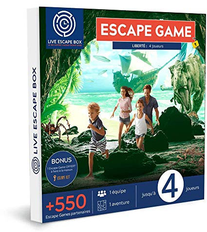 Live Escape Box - Coffret Cadeau Escape Game 4 Joueurs