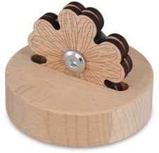 Quilting Thread Cutter, Flower Daisy Thread Snip Cutter Tabletop Yarn Cutter Wood Carving Thread Cutter with Blade Saver and Stand Thread Cutting Tool for Sewing Craft Supplies