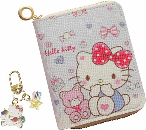 Geldbeutel Kinder Mädchen, Cartoon Wallet, Portemonnaie Damen Klein, Kleines Portemonnaie Damen, Cartoon Brieftasche, Geldbeutel Damen Klein, Süße Schlüsselanhänger für Kinder Studenten Mädche