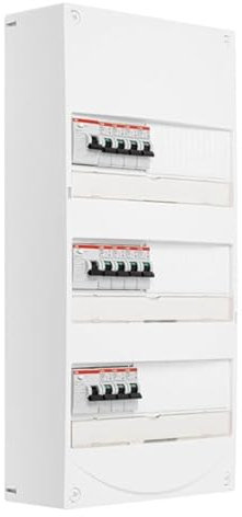 ABB Tableau 3 rangées pré-équipé 2 ID 40A + 1 ID 63A + 11 disjoncteurs