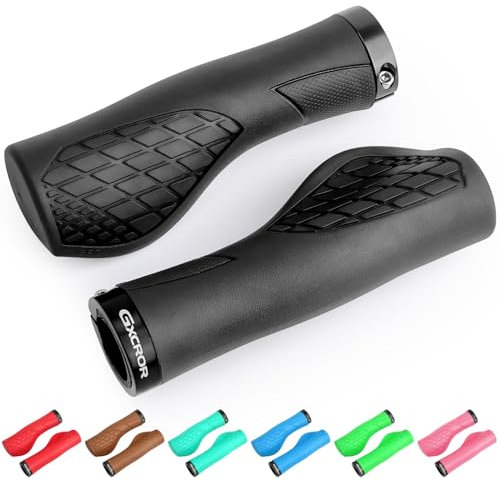 GXCROR Ergonomische Fahrradgriffe für 22,2mm Lenker-MTB Lenkergriffe Anti-Rutsch mit Dual Lock Design- Passend für Trekkingrad/Mountainbike/Rennrad