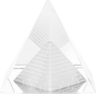 Ghzste bra lyckodom-kristallpyramid figur för hemdekoration och omsorgsfullt hantverk och funktionell design, som pappvikt