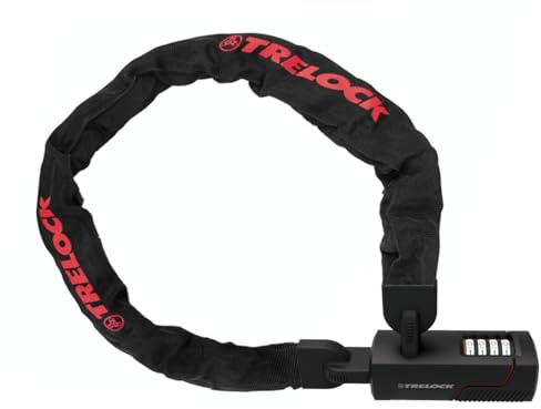 TRELOCK BC 480 kod kedjelås – längd 110 cm – kedjelänk 7,5 mm – säkerhetsnivå 12 – fritt justerbar kod