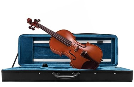RjcdOPL Étui pour Violon 4/4, Tissu Oxford Renforcé Imperméable, Léger 1,7 kg Portable, avec Poignée, Bretelles Amovibles et Réglables, Compartiments Multiples