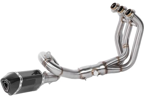 HELEVIA Fullständigt Avgassystem, Racing Performance 304 Header Slip-On Ljuddämpare i Rostfritt Stål för MT-09 2014-2020, FZ-09 2014-2017, 900 / FJ- 2015-2020 med DB Killer