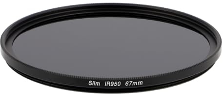 ayex 950 nm IR filtro a infrarossi, massima azione infrarossa per fotocamera e obiettivo, 67 mm