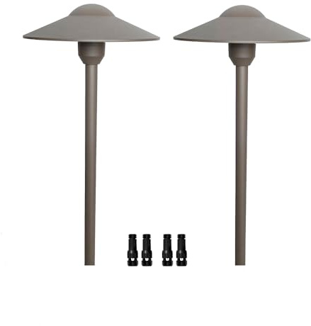 Arrownine Cast Aluminum Low Voltage Outdoor Pathway Lights Walkway