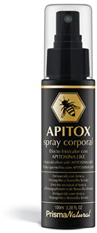 Prisma Natural - Apitox pulverizador, Efecto Frío, Veneno de Abeja para Músculos y Articulaciones, Apitox liquido Tratamiento Corporal, 100 ml
