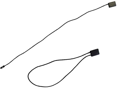 500 Textilfäden PREMIUM mit Einsteckbox in verschiedenen Farben und Längen Baumwollfäden (200mm schwarz)