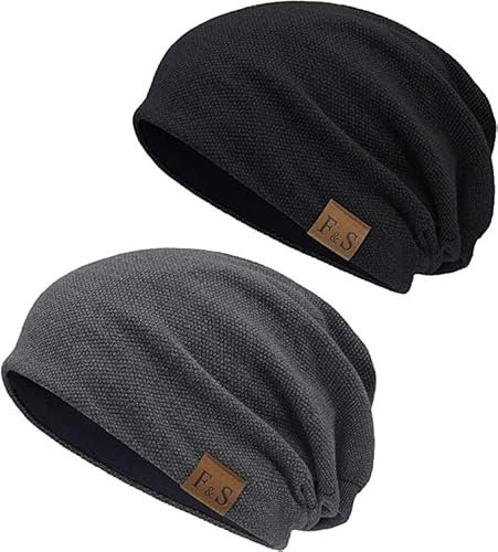iParaAiluRy Mütze Herren Beanie Herren Haube Männer für den Alltag, Doppellagige Weiche Wintermütze Herre n, Unisex Einheitsgröße