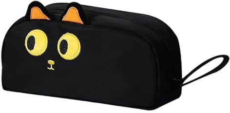 FULHANY Pencil Case,Estuche Vans,Estuche Lapices, Estuche Escolar Grande,Estuche para LáPices con Forma De Gato En 3D para Todas Las Edades