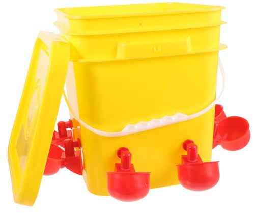 Toyvian Alimentador Automático De Pollos Comedero Para Pollitos y Aves De Corral Suministros Para Pollos y Comedero Reutilizable Para Pequeñas