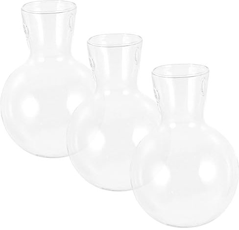 BESTonZON 3pièces Vase Hydroponique Verre pour Plante Jardinière Suspendue pour Maison Pot Transparent pour Plantes Intérieur
