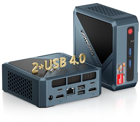 origimagic N2 Pro Mini PC, mit Ryzen 7 6800H (8C/16T bis zu 4,7GHz) Mini Gaming PC, 32GB DDR5 512GB M.2 SSD Desktop PC, Dual HDMI, USB4x 2, WiFi6, BT 5.2, LAN 2.5G