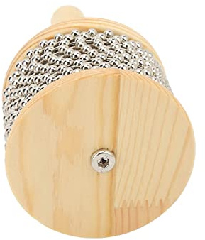 Karlak Trä Cabasa Stålboll Musikinstrument för Barn Kinesisk Mahogny Bärbar Leksak (Medium Kabasa)