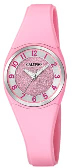 Calypso Damenuhr Analog - Kautschuk Rosa - Quarz - Stoßfestes Glas - 10 ATM - Trendy - K5752/2