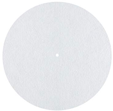 Dynavox PM2 Feutrine Blanche pour Plateau tournant, Antistatique, Diamètre 300 mm