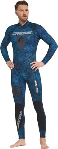 Cressi Tokugawa Man Monopiece 3mm - Traje de Neopreno de una Pieza de Camuflaje de Neopreno de 3mm