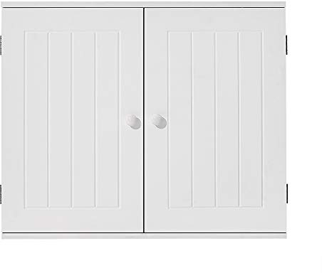 Panana Two Door Bathroom Wall Cabinet Storage Box Kitchen Room Cabinets Shelves LxWxH 23.62x5.9x19.68inches