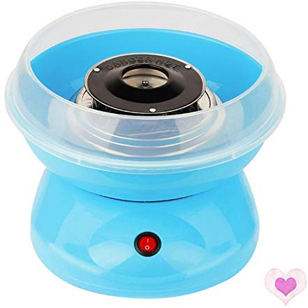 Sarah Cotton Candy Macchina per Zucchero Filato Macchina per Zucchero Filato, Piccola Macchina Domestica per Zucchero Filato con Un Solo Pulsante Dessert per Feste per Bambini (Blu)