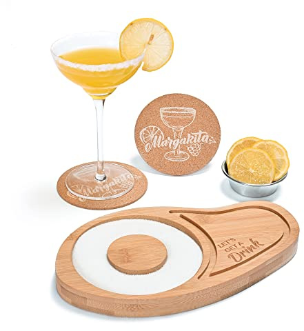 WILLOWDALE Margarita Salt Rimmer Set with Coasters