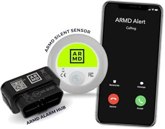 ARMD Guard, Smart Van Alarm and Tracker, Wire Free Motion Detector calls Mobile Phone, Real-time GPS Locator, Fleet View, easy Set-up, SIM Card and Data Included