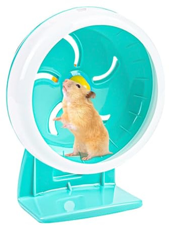 Ruota da corsa per criceti, silenziosa, per piccoli animali, multifunzione, per addestramento di piccoli animali, disco da corsa da 17,8 cm, antiscivolo, per cincillà, topo, scoiattolo