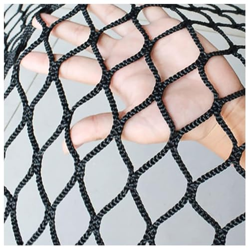 Skyddsnät Lekplats Klätternät Utomhus Balkong Skyddsnät Rep Nät Trappräcke Barnskyddsnät Husdjur Leksak Knutlöst Polyester Sportnät(Size:0.5x3m,Color:svart)
