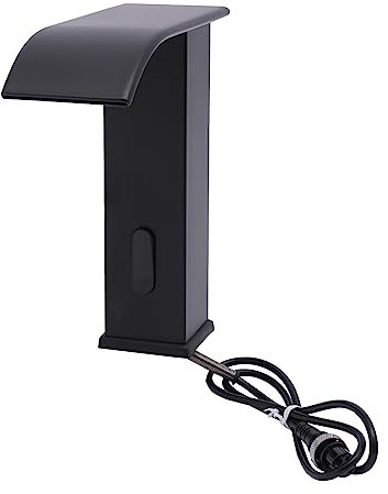 SABUIDDS Grifo de baño con sensor de infrarrojos, grifo de lavabo sin contacto, con sensor automático, para cocina, baño, acero inoxidable, color negro