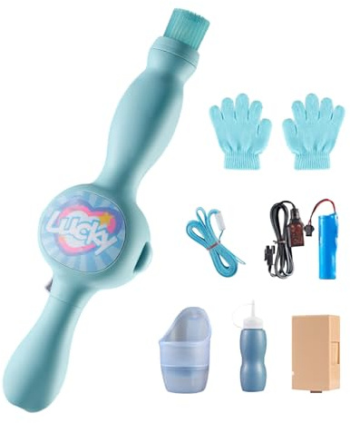 Machine À Bulles De Fumée Colorée, Machine À Bulles De Smog Élastique avec À Bulles d'eau, Jouet pour Fête D'été, Idéal pour Les Enfant De Plus De 3 Ans 31x7x5 Cm