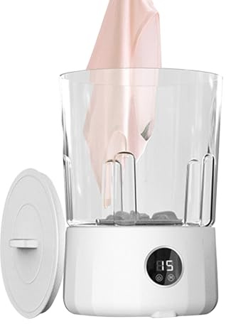 Petite Machine à Laver - Machine à Laver Extérieure 1,5 L | Lave-linge avec 3 Modes Nettoyeur de Chaussettes Rechargeable pour Intérieur Maison Voyage Dortoirs Appartements Camping