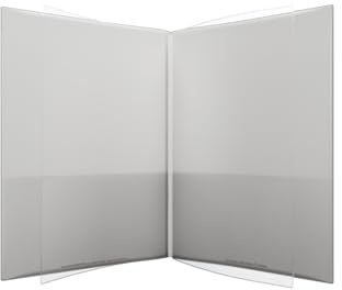 Izzy's Folder 6-Pocket, Water Resistant, Patented Tear-Resistant, Flexible Plastic, Proudly Made in USA, Binder Substitute (IZZ-6-50 White)