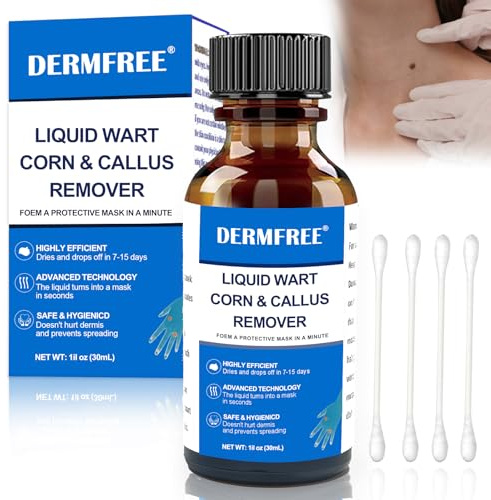 30ml Soluzione per la cura della pelle – formula delicata, facile da applicare, ideale per la routine quotidiana delle zone corporee,Anti verruca comune su mani e piedi