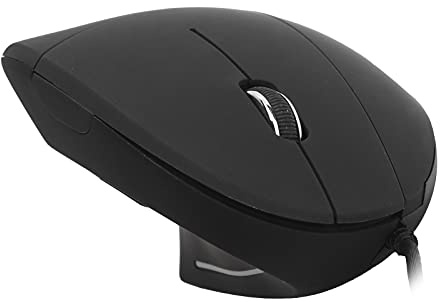 Gugxiom Trådbunden Vänster Mus Vertikal Ergonomisk Design, 800/1200/1600DPI USB Optisk Mus, 6 Tangenter Plug and Play för 10/8/7, Minskar Muskelbelastning för Vänsterhänta Användare