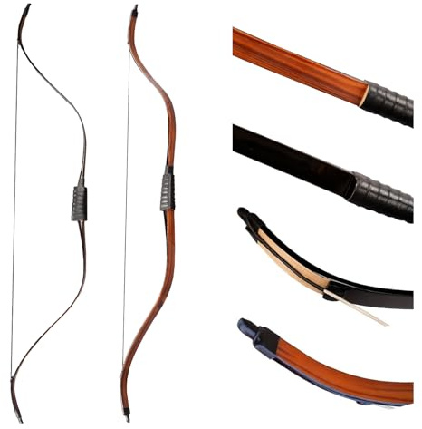 PMZ Archery Recurve Korean Bow High-Performance Horseback Hunting Right Left Hand Traditional Bow for Beginner Adults Teenagers, 35lbs