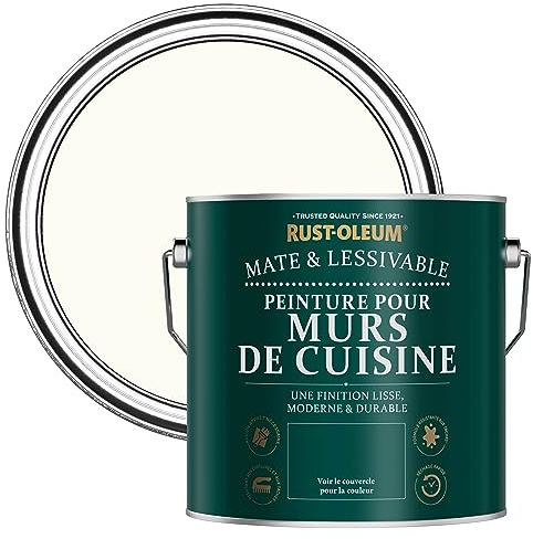 Rust-Oleum Off White Washable Kitchen Wall Paint in Matt Finish - Antique White 2.5L