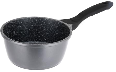 Sitram 714218 Cazo Aluminio fundido Interior efecto piedra Ø16 cm H7 cm - Revestimiento antiadherente sin PFOA, Mango resistente al calor - Todas las fuentes de calor incluida la inducción