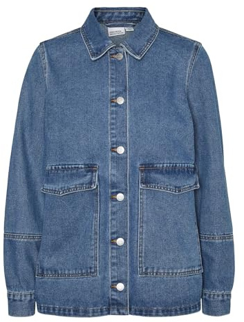 VERO MODA Dam jeansjacka, Mellanblå denim, XS