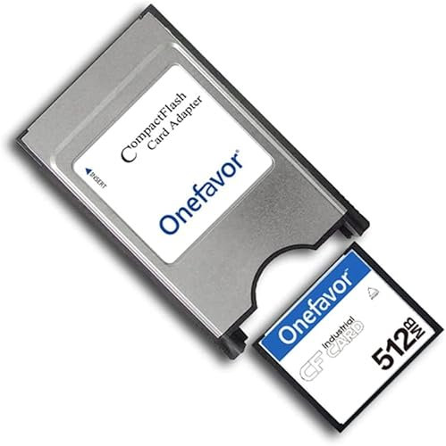 CompactFlash PC Card Adapter, PCMCIA Memory Card Reader CompactFlash to PC Card Reader Plug and Play Adapter (With CF 512M card)