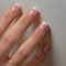 MOTIBACK French Tip False Nails, High-Gloss Kiss Nails, Effortless Application Press On and Stylish Fake Nails, Easy Peel & Stick Stick On Nail for Women Girls Nail Art (Nude Pink)