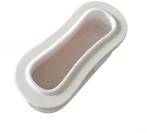 Sumsoctober Mango de inserción para tabla de surf, diseño de 8 formas, accesorio de surf, ligero, portátil, fácil agarre, fibra de vidrio ABS (blanco)