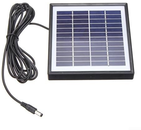 Jotekonoby Panel solar monocristalino, cargador de batería de 5 W y 12 V con cable de 300 cm, módulo de fuente de alimentación, para coche, barco, jardín, luz al aire libre, sistema solar