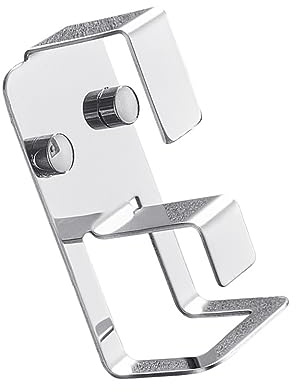 VICASKY Stainless Steel Washbasin Hooks Self-Adhesive Practical Storage Rack for Bathroom Double Hooks