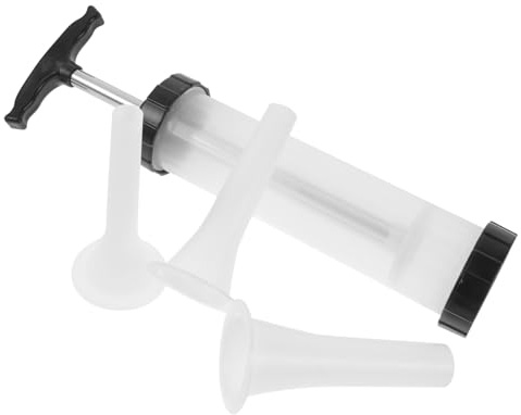 CLISPEED Embudo Manual para Embutidos de Plástico Seguro y Resistente Herramienta de Relleno para Salchichas Caseras Kit para Hacer Chorizos DIY Cocina