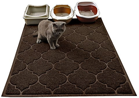 LittleTiger Cat Litter Mat, XL Super Size, Phthalate Free, Easy to Clean, 46x35 Inches, Durable, Soft on Paws, Large Litter Mat.