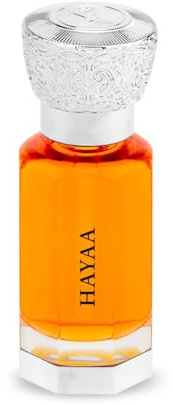 Swiss Arabian Hayaa Huile de Parfum Concentrée Unisexe 12ml – Un Mélange Captivant d'Ambre Blanc, de Rose et d'Oud – Une Odeur Gracieuse et Envoûtante