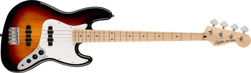 Fender Squier Affinity Series Jazz Bass, 3-Color Sunburst, Maple Fingerboard