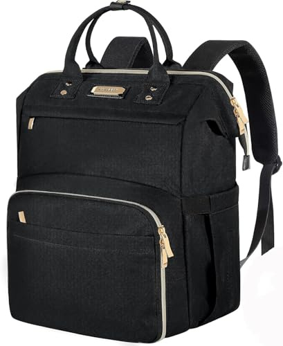 JCDOBEST Lunchväska ryggsäck, isolerad kylryggsäck lunchlåda laptop ryggsäck för kvinnor män passar 15,6 tums bärbar dator