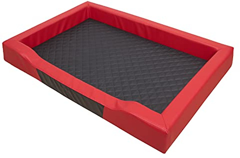 Hundsäng hundsovplats hundsoffa hundkudde viloplats hundmadrass hundkoja hundplats hundkorg sovkudde 75 x 50 cm