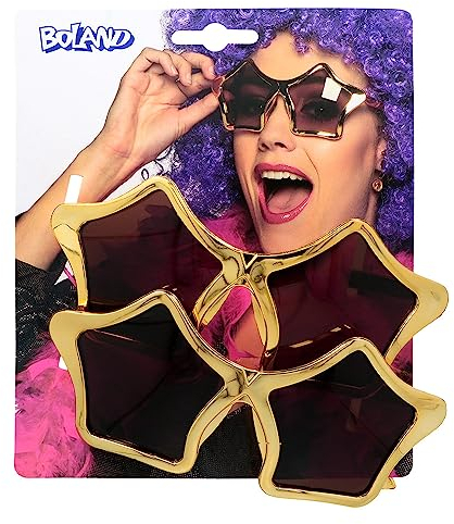 Boland - Partybrille im Set, 2 Stück, Brillen für Erwachsene, Spaßbrille, ohne Sehstärke, Sonnenbrille, Bad Taste Outfit, Zubehör für Faschingskostüme